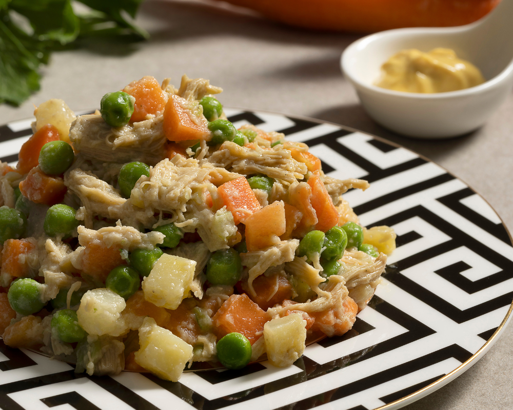 Veggie pulled chicken salad