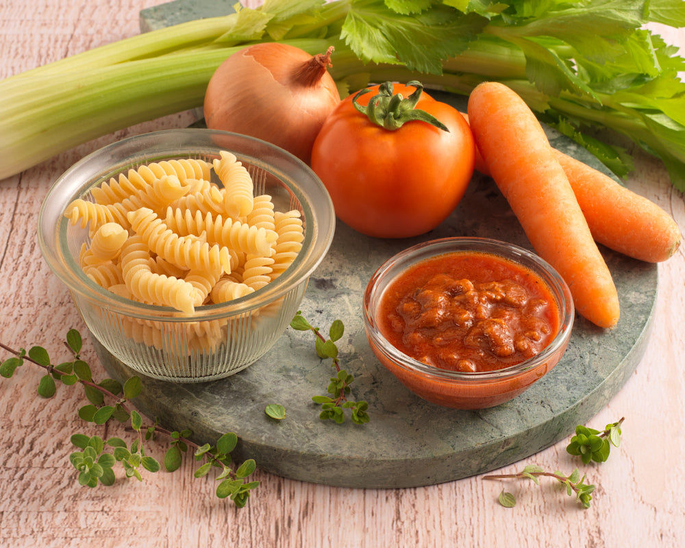 Fusilli al ragù vegetale