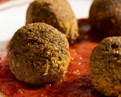 Polpette di lenticchie al sugo