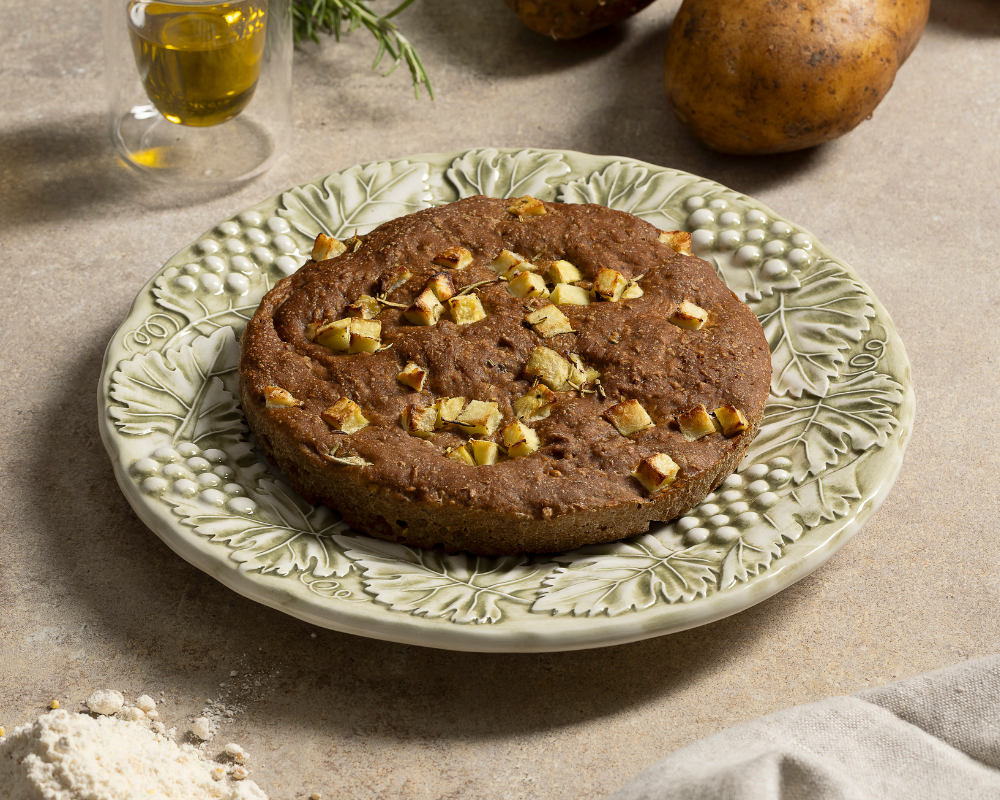 Focaccia rustica con patate e rosmarino