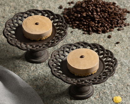 Cremoso al caffè con crumble di cereali