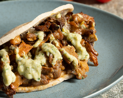 Kebab di funghi con piadina
