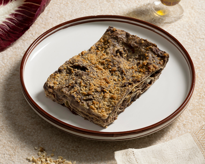 Lasagnetta affumicata al radicchio rosso