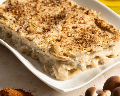 Lasagnetta delicata ai funghi con porcini