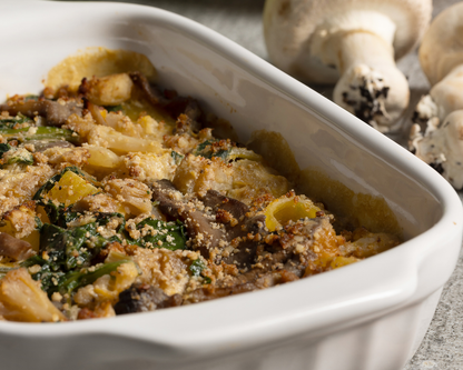 Pasta pasticciata zucca e funghi