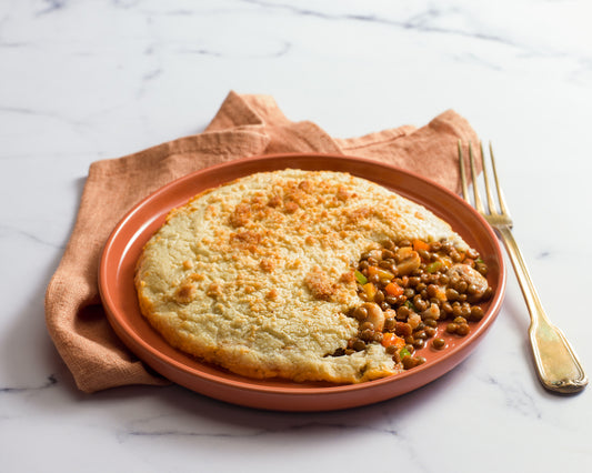 Sformato di lenticchie e verdure