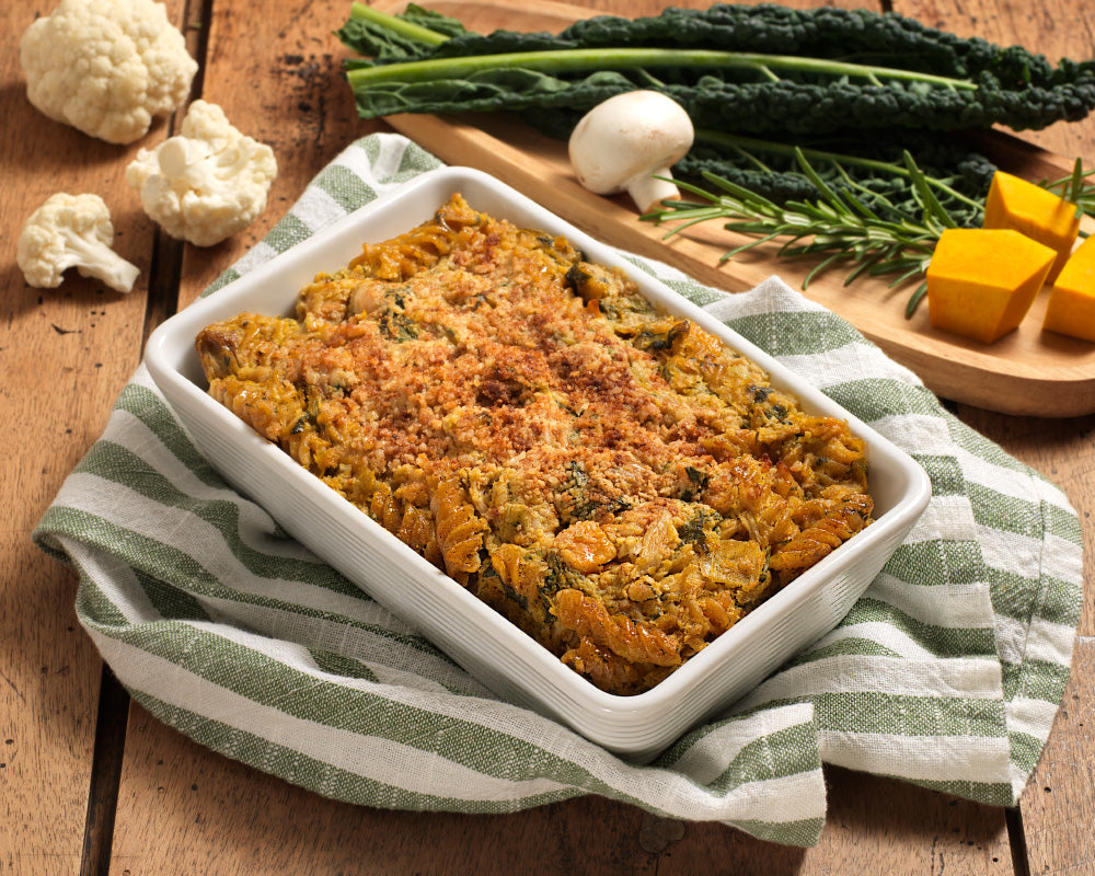 Pasta pasticciata zucca e funghi