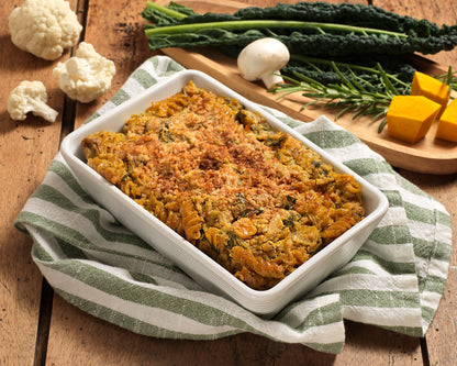 Pasta pasticciata zucca e funghi