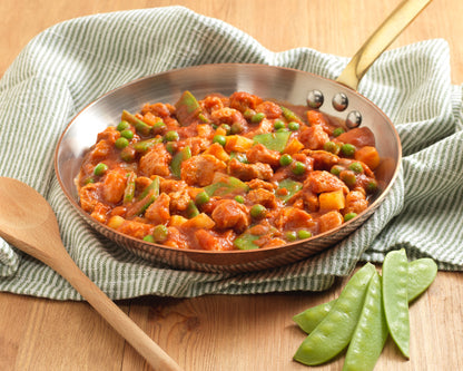 Spezzatino vegetale al pomodoro e piselli