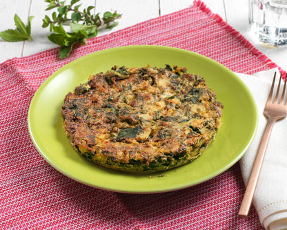 Tortilla delicata alle erbe spontanee