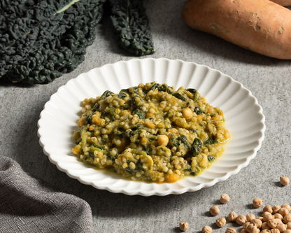 Sorgo risottato al cavolo nero e batata