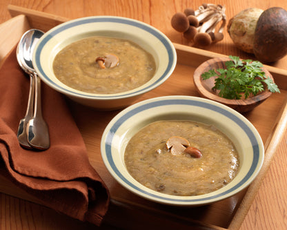 Zuppa di funghi con porcini