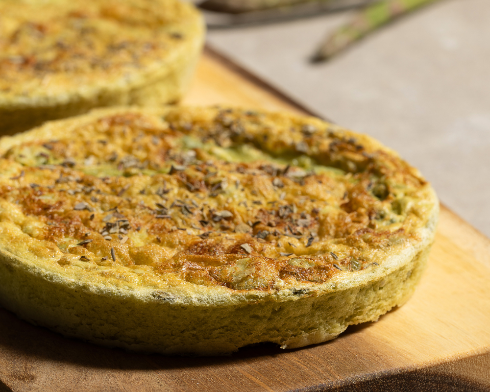 Frittatina verde con asparagi e fave