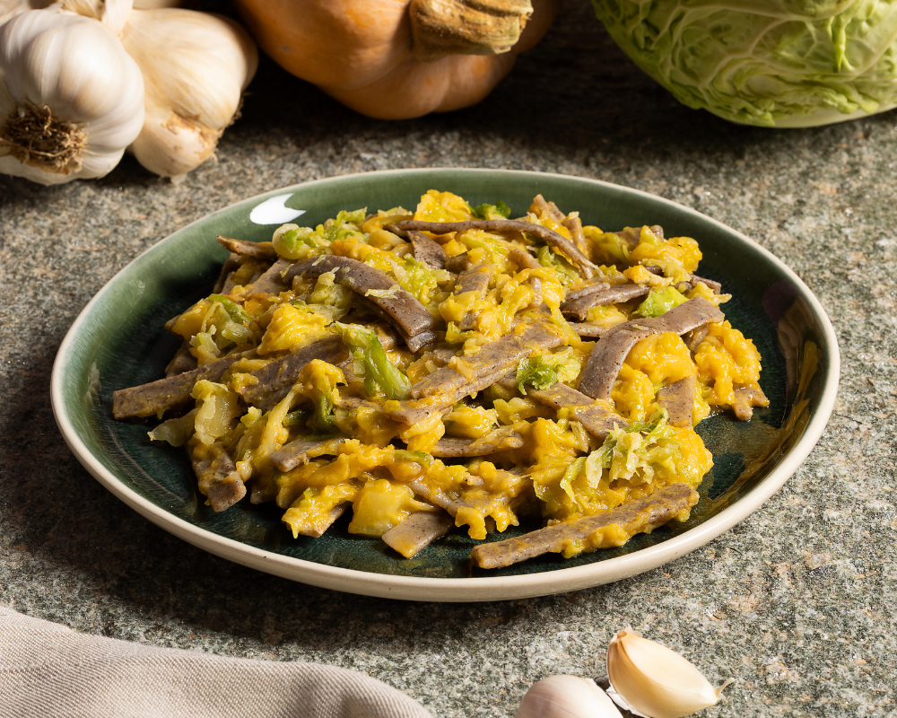 Pizzoccheri cremosi alla zucca