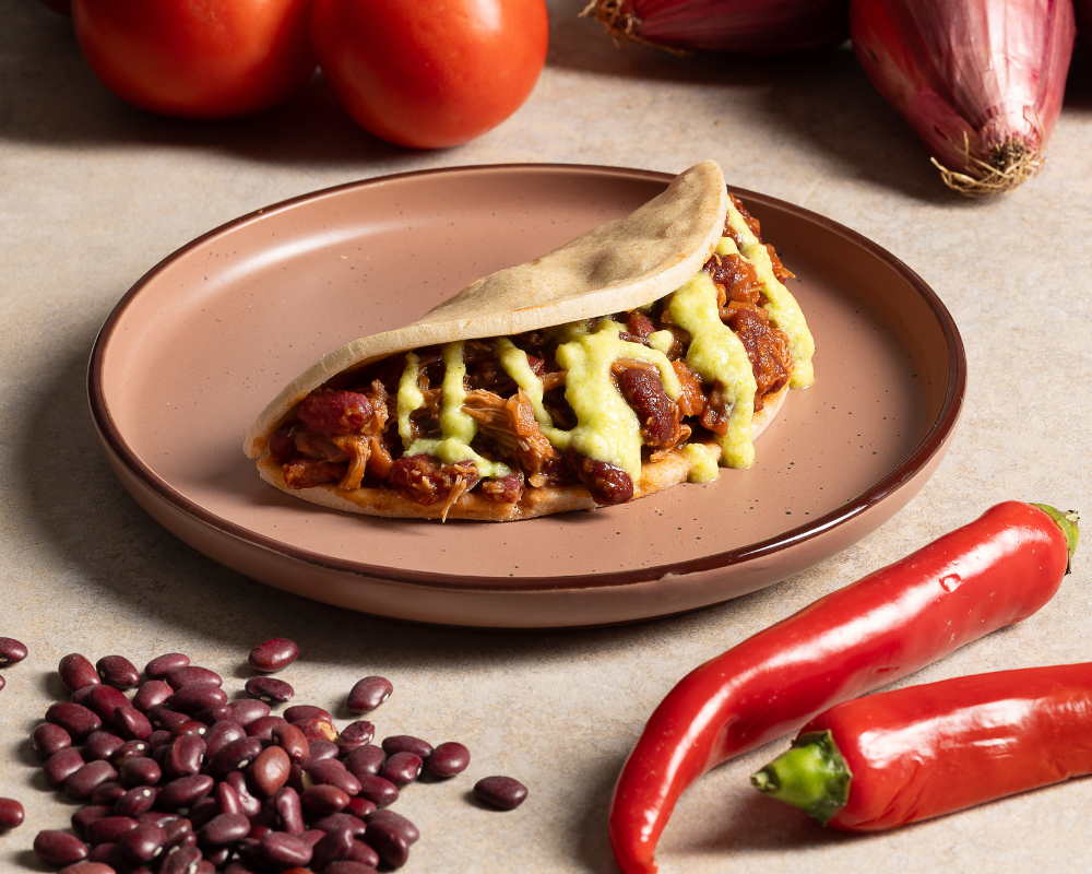 Wrap tex mex con chili al wasabi